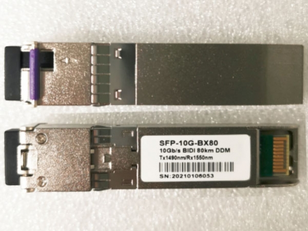 USource 10G BIDI 80KM SFP 1490/1550nm Transceiver reach 100km max